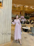 Women Lacey Flower Long Dress